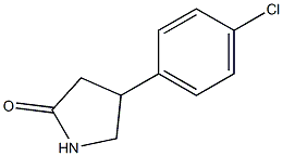 4-(4-CHLOROPHENYL)-2-PYRROLIDONE 结构式