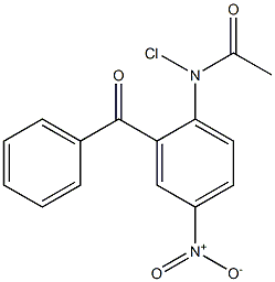 2-(CHLOROACETYLAMINO)5-NITRO-BENZOPHENONE 结构式