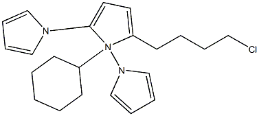 1-CYCLOHEXYL-5-(4-CHLOROBUTYL)TERAZOLE 结构式