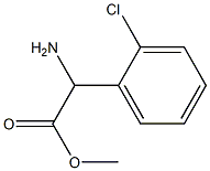 METHYL ALPHA-AMINO-O-CHLOROPHENYLACETATE 结构式