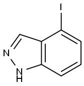 4-IODOINDAZOLE 结构式