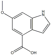 6-METHOXYINDOLE-4-CARBOXYLIC ACID 结构式