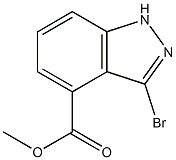 3-BROMOINDAZOLE-4-CARBOXYLIC ACID METHYL ESTER 结构式