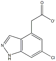 6-CHLOROINDAZOLE-4-METHYL CARBOXYLATE 结构式