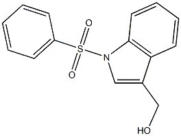 1-PHENYLSULFONYLINDOLE-3-METHANOL 结构式