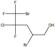 2,5-DIBROMO-4-CHLORO-4,5,5-TRIFLUOROPENTAN-1-OL 结构式