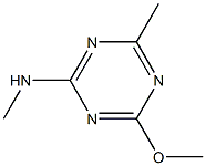 6-METHOXY-4-METHYL-2-METHYAMINO-1,3,5-TRIAZINE 结构式