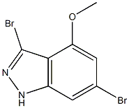 3,6-DIBROMO-4-METHOXYINDAZOLE 结构式