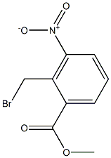 2-溴甲基-3-硝基苯甲酸甲酯 结构式