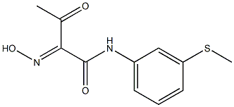 2-HYDROXYIMINO-N-(3-METHYLSULFANYL-PHENYL)-3-OXO-BUTYRAMIDE 结构式