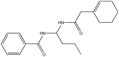 N-{1-[(2-Cyclohex-1-En-1-ylacetyl)Amino]Butyl}Benzamide 结构式