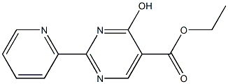 2-(3-吡啶基)-4-羟基嘧啶-5-甲酸乙酯 结构式