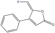 5-(氟甲烯基)-4-苯基呋喃-2-酮 结构式