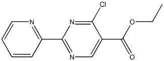 2-(3-吡啶基)-4-氯嘧啶-5-甲酸乙酯 结构式