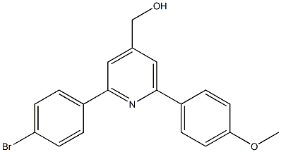 (2-(4-bromophenyl)-6-(4-methoxyphenyl)pyridin-4-yl)methanol 结构式