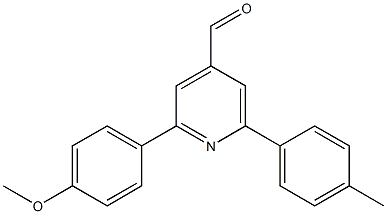 2-(4-methoxyphenyl)-6-p-tolylpyridine-4-carbaldehyde 结构式