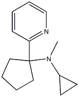 1-(Cyclopropymethylamino)-1-(2-pyridyl)-cyclopentane 结构式