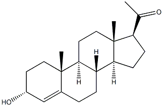 4-Pregnen-3a-ol-20-one 结构式