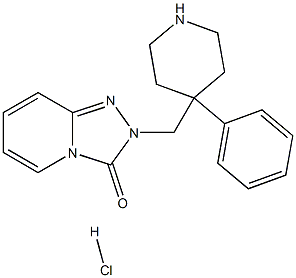 2-((4-phenylpiperidin-4-yl)methyl)-[1,2,4]triazolo[4,3-a]pyridin-3(2H)-one hydrochloride 结构式