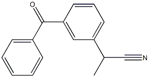 3-BENZOYL-A-METHYL BENZYL CYANIDE 结构式