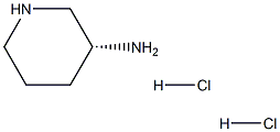 R/S-3-AMINOPIPERIDINE.2HCL 结构式