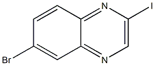 6-bromo-2-iodoquinoxaline 结构式