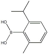 (2-ISOPROPYL-6-METHYLPHENYL)BORONIC ACID 结构式