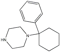 1-(1-PHENYLCYCLOHEXYL)PIPERAZINE 结构式