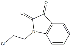 1-(2-CHLORO-ETHYL)-1H-INDOLE-2,3-DIONE 结构式