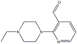 2-(4-ETHYLPIPERAZIN-1-YL)NICOTINALDEHYDE 结构式
