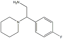 2-(4-FLUOROPHENYL)-2-PIPERIDIN-1-YLETHANAMINE 结构式