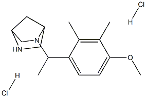 2-[1-(4-METHOXY-2,3-DIMETHYLPHENYL)ETHYL]-2,5-DIAZABICYCLO[2.2.1]HEPTANE DIHYDROCHLORIDE 结构式