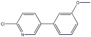 2-CHLORO-5-(3-METHOXYPHENYL)PYRIDINE 结构式
