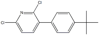 3-(4-TERT-BUTYLPHENYL)-2,6-DICHLOROPYRIDINE 结构式