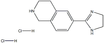 6-(4,5-DIHYDRO-1H-IMIDAZOL-2-YL)-1,2,3,4-TETRAHYDROISOQUINOLINE 2HCL 结构式