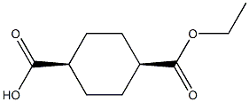CIS-4-(ETHOXYCARBONYL)CYCLOHEXANECARBOXYLIC ACID 结构式