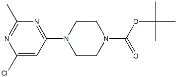 TERT-BUTYL 4-(6-CHLORO-2-METHYLPYRIMIDIN-4-YL)PIPERAZINE-1-CARBOXYLATE 结构式