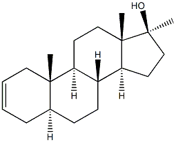 17a-Methyl-etioallocholan-2-ene-17b-ol 结构式