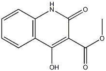 methyl 4-hydroxy-2-oxo-1,2-dihydroquinoline-3-carboxylate 结构式