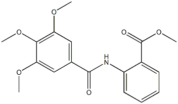 methyl 2-[(3,4,5-trimethoxybenzoyl)amino]benzoate 结构式