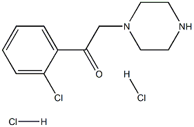 1-(2-chlorophenyl)-2-piperazin-1-ylethanone dihydrochloride 结构式