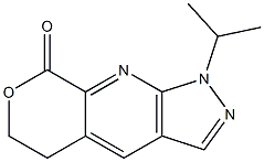 1-isopropyl-5,6-dihydropyrano[3,4-b]pyrazolo[4,3-e]pyridin-8(1H)-one 结构式