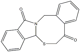 6H-isoindolo[2,1-b][4,2]benzothiazocine-5,12(7aH,14H)-dione 结构式