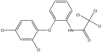 N1-[2-(2,4-dichlorophenoxy)phenyl]-2,2,2-trichloroacetamide 结构式