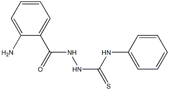 2-(2-aminobenzoyl)-N-phenyl-1-hydrazinecarbothioamide 结构式