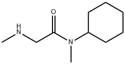 N-cyclohexyl-N-methyl-2-(methylamino)acetamide 结构式