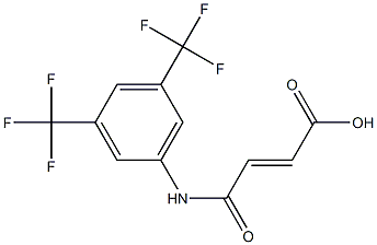 4-[3,5-di(trifluoromethyl)anilino]-4-oxobut-2-enoic acid 结构式