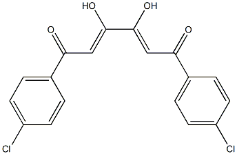 1,6-di(4-chlorophenyl)-3,4-dihydroxyhexa-2,4-diene-1,6-dione 结构式