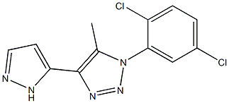 1-(2,5-dichlorophenyl)-5-methyl-4-(1H-pyrazol-5-yl)-1H-1,2,3-triazole 结构式