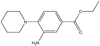 ethyl 3-amino-4-piperidinobenzoate 结构式